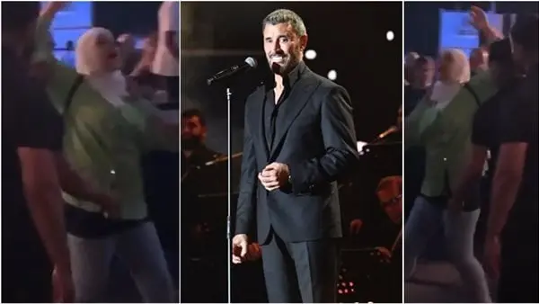 معجبة تحاول اقتحام مسرح حفل كاظم الساهر في لبنان.. شاهد تهافت عدد من المعجبات على الفنان كاظم الساهر، في الحفل الذي أحياه ليلة أمس الجمعة 5 يوليو في العاصمة اللبنانية بيروت، ضمن سل
