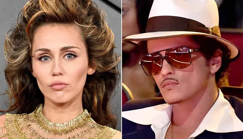 اتهام مايلي سايرس بسرقة برونو مارسرفعت شركة تيمبو ميوزيك دعوى قضائية ضد الفنانة العالمية مايلي سايرس بتهمة نسخ أغنيتها فلاورز ()، التي تصدرت قوائم أغاني البوب لعام 2023، من أغنية ا