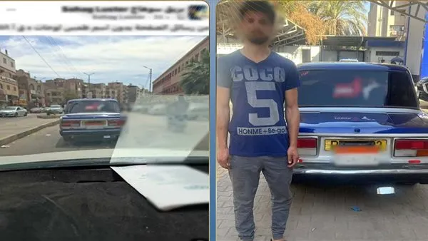 كشف لغز سيارة أجرة مطموسة اللوحات في سوهاج..والسائق يعترف بالتحايل على المخالفات