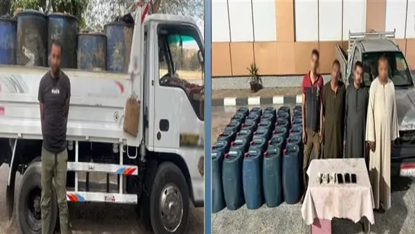 سقوط عصابة تجميع السولار وبيعه بالسوق السوداء في أسوان والأقصر