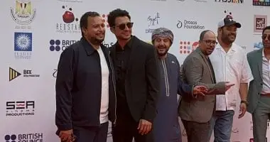 محمد ممدوح وخيرى بشارة وهيثم دبور فى افتتاح الإسكندرية للفيلم القصير