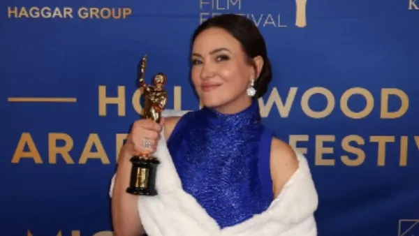 تكريم ريهام عبدالغفور من مهرجان هوليوود للأفلام العربية