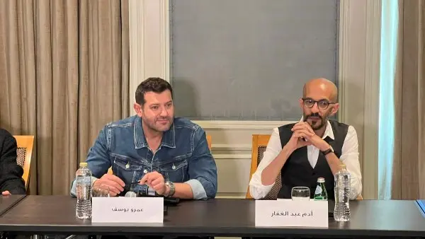 عمرو يوسف يحتفل بالعرض الخاص لمسلسله اادديد الفرنساوي