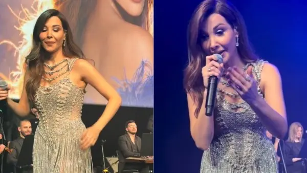 نانسي عجرم تشعل ثاني حفلاتها فيديو