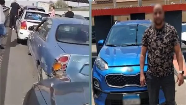 فوجئ بسيارة أمامه.. ضبط طباخ تسبب في حادث تصادم أعلى كوبري بمدينة نصر