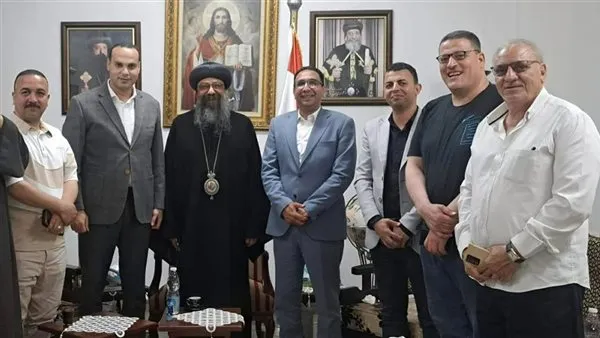 نواب البرلمان في زيارة لنيافة الأنبا زوسيما