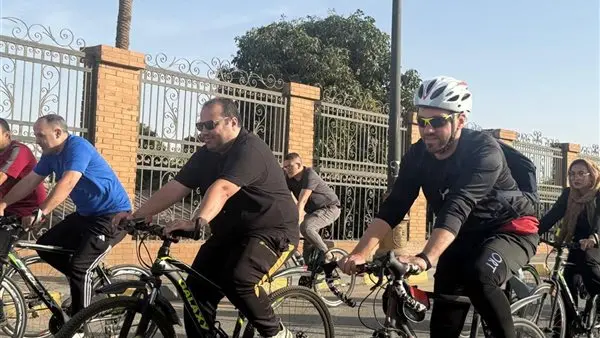 شباب بني سويف تنظم ماراثون للدراجات بكورنيش النيل ضمن "مبادرة لياقة المصريينط