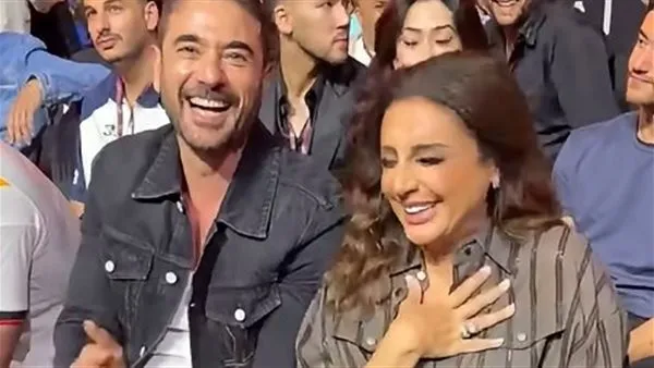 آخرهم أنغام وأحمد عز. مشاهير فاجئوا الجمهور بالظهور معاً بعد سنوات من الخلاف