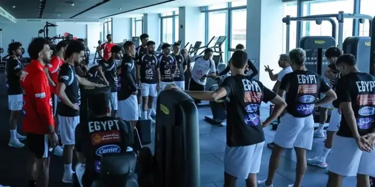 رجالة المنتخب واكلين الحديد في الجيم تالت أيام المعسكر