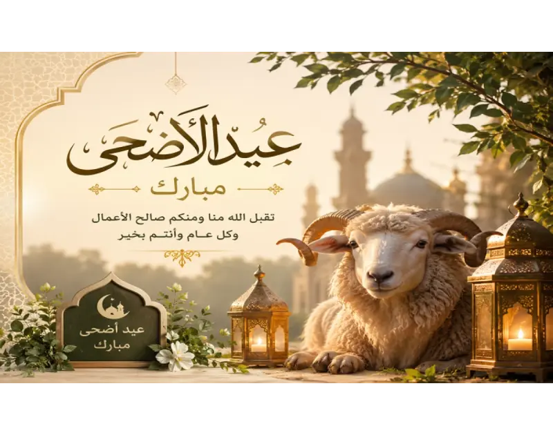 رسائل تهنئة بعيد الأضحى المبارك 2026. شارك الفرحة مع أحبابك