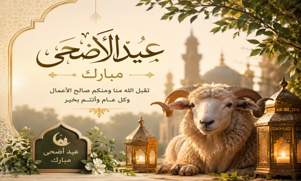 رسائل تهنئة بعيد الأضحى المبارك 2026. شارك الفرحة مع أحبابك