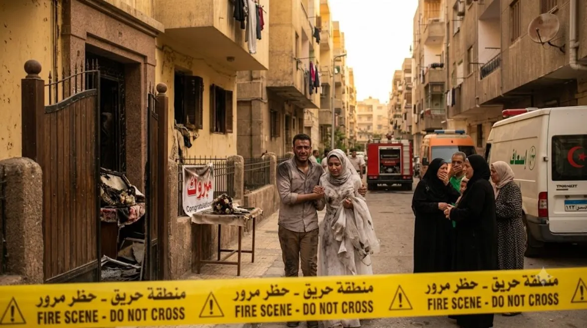 كواليس حريق عش الزوجية في أبو النمرس: فرح تحول لرماد في 48 ساعة