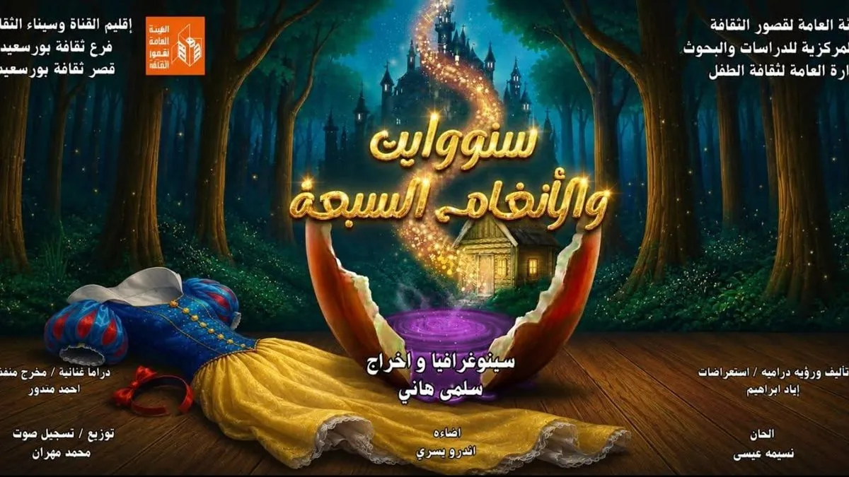 عرض "سنووايت والأنغام السبعة" يبهر الجمهور في مهرجان مسرح الطفل