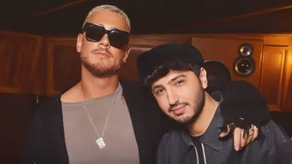 القمر سعد لمجرد يكشف عن برومو أغنيته مع محمد فضل شاكر