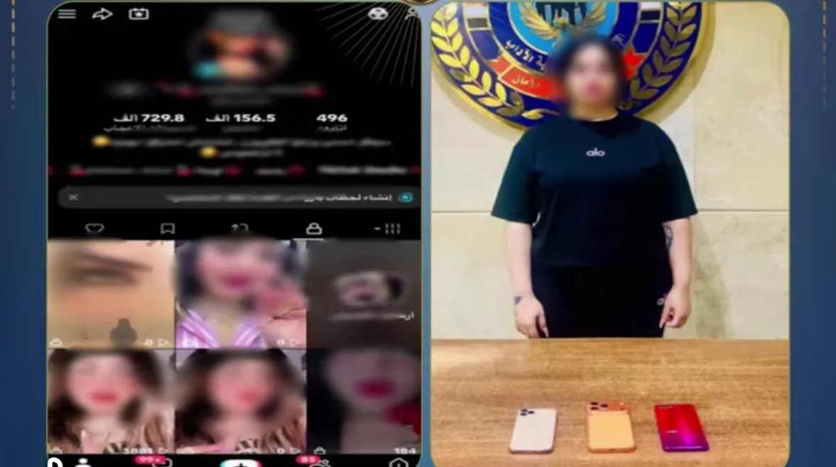 وصلات رقص خادش.. ضبط صانعة محتوى بالنزهة نشرت مقاطع مخالفة