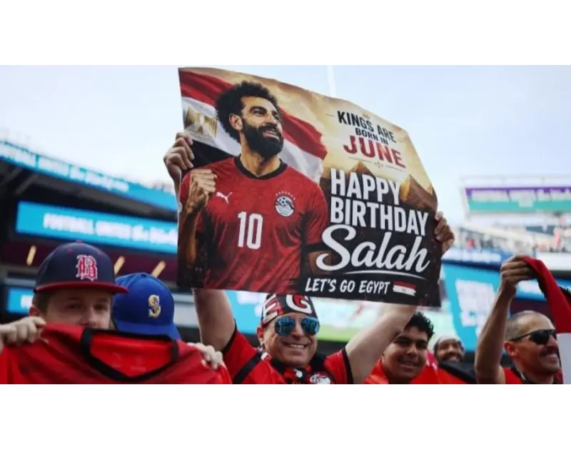 تفاصيل احتفال جماهير المنتخب بعيد ميلاد محمد صلاح في كأس العالم 2026