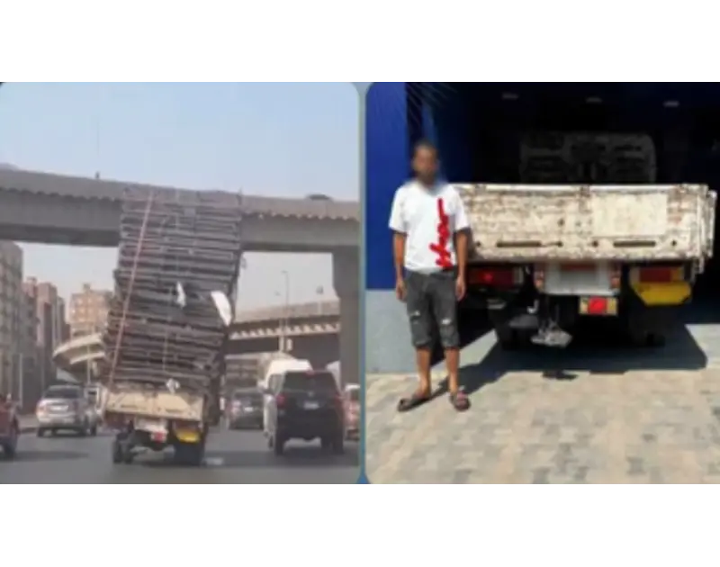 ضبط سائق نقل عرض حياة المواطنين للخطر في الجيزة