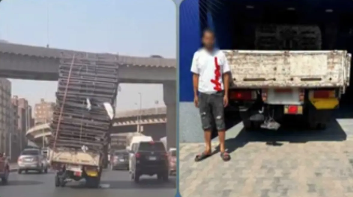 ضبط سائق نقل عرض حياة المواطنين للخطر في الجيزة