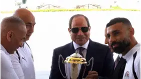 كواليس لقاء الرئيس السيسي بمنتخب مصر بعد إنجاز المونديال