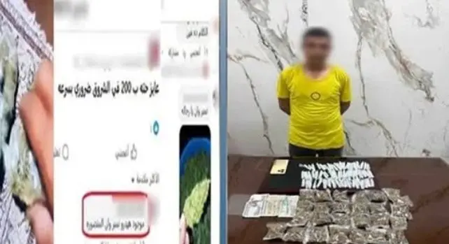 تفاصيل القبض على بائع المواد المخدرة أونلاين في الدقهلية