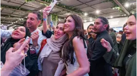 مي عمر تشكر جمهور السعودية بعد نجاح فيلم شمشون ودليلة