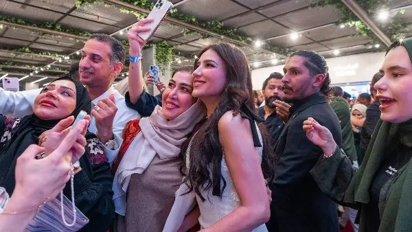 مي عمر تشكر جمهور السعودية بعد نجاح فيلم شمشون ودليلة