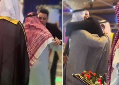 شاهد سعوديون يفاجئون صديقهم المصري ويحضرون حفل زفافه في المنصورة 