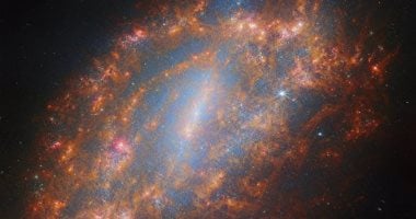 تلسكوب جيمس ويب الفضائى يكشف هيكل مجرة بالأشعة تحت الحمراء 