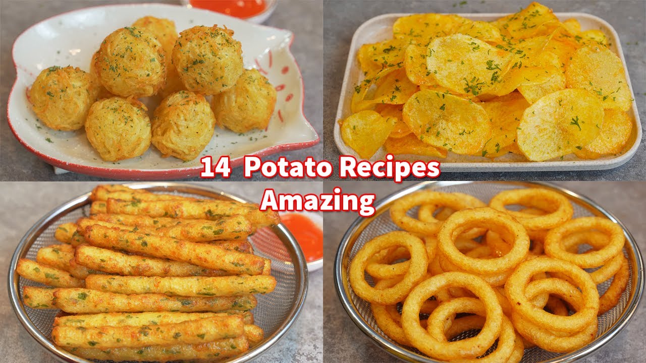 14 Amazing Potato Recipes!! Collections ! French Fries , Potato Chip , Potato Snack, Potato Sticks 