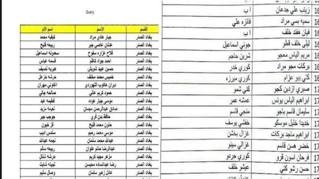 أسماء المشمولين في الرعاية الإجتماعية في جميع محافظات العراق الوجبة السابعة 2024 